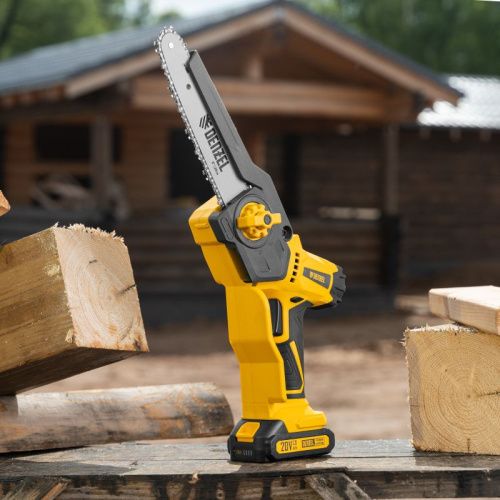 Цепная мини-пила аккумуляторная бесщет., СCS-200BL, шина 200 мм, Li-Ion, 20 В Denzel-Tehinstrument