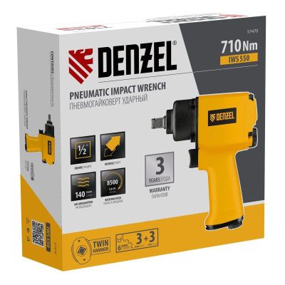 Ударный пневмогайковерт Denzel IWS550 Compact-Tehinstrument