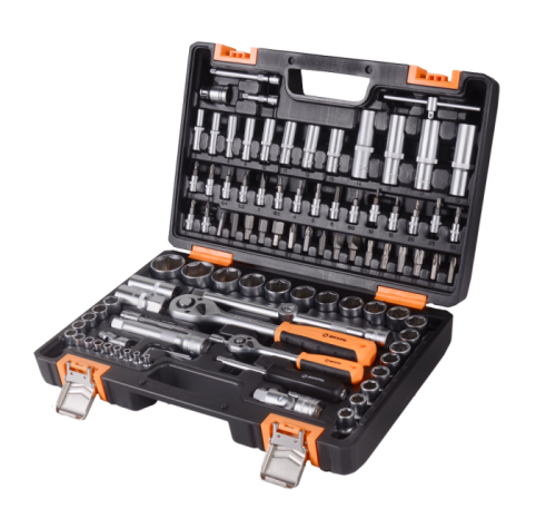 Набор инструментов АВТО, 1/2" , 1/4" , CrV, в кейсе 94 предм Вихрь-Tehinstrument