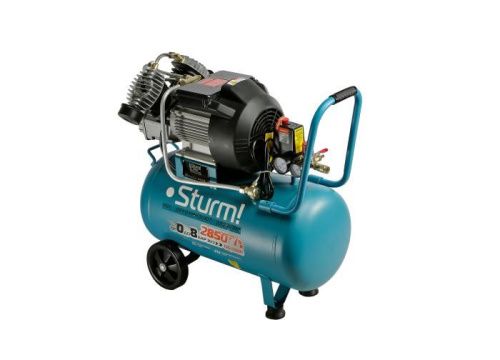Компрессор воздушный масляный  Sturm AC93250, 2,4кВт,410л/мин, ресивер 50л, прямой привод-Tehinstrument