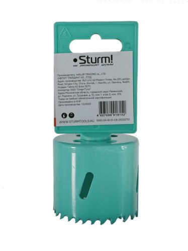 Коронка биметаллическая, 51 мм, 5/8",  Sturm-Tehinstrument