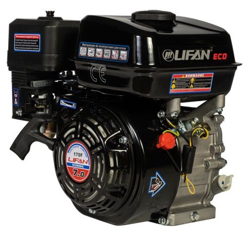 Двигатель Lifan 170F Eco, шлицевой вал-Tehinstrument