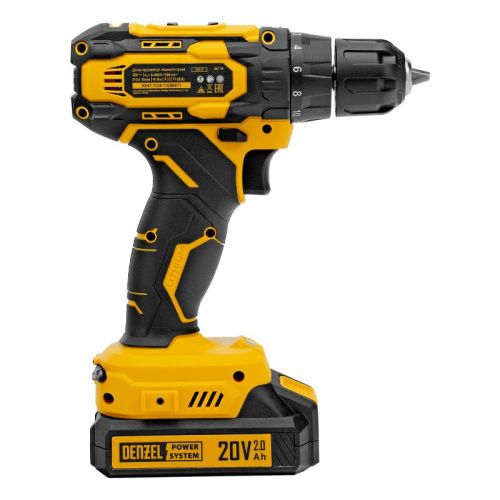 Аккумуляторный шуруповерт Denzel CDQ-20, Li-Ion, 20 В-Tehinstrument