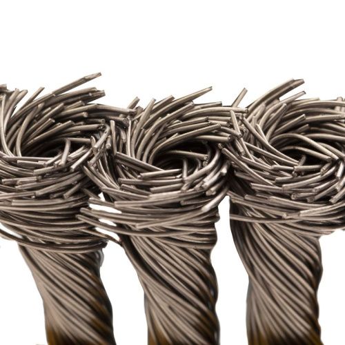 Щетка для УШМ, 100 мм, "Чашка", крученая нержавеющая проволока 0.5 мм, М14 Denzel-Tehinstrument