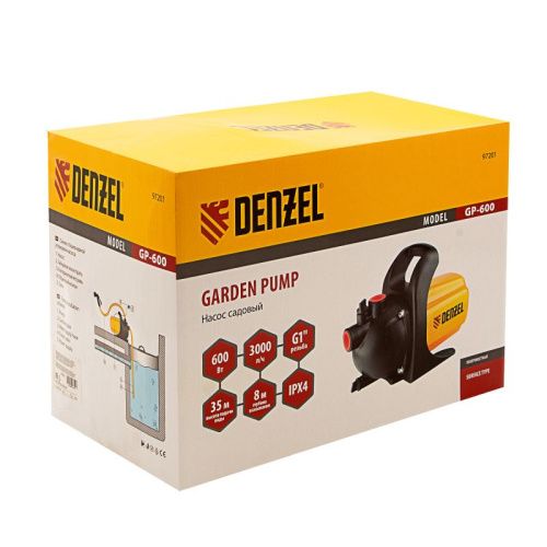 Садовый поверхностный насос Denzel  GP 600-Tehinstrument