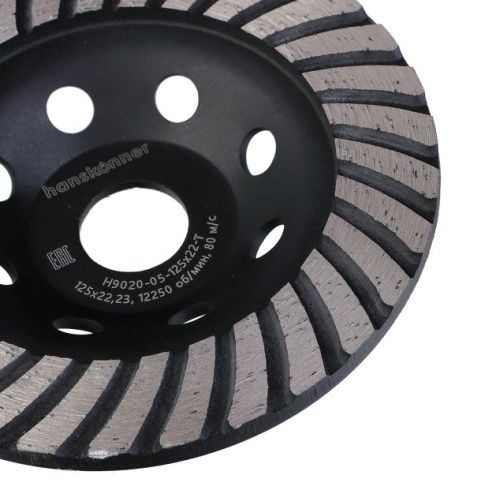 Чашки алмазные Hanskonner H9020-05-125x22-T-Tehinstrument