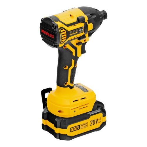 Бесщеточный аккумуляторный ударный винтоверт Denzel CIDH-BL-20-270, Li-Ion, 20 В-Tehinstrument