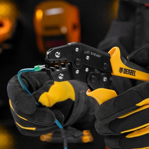 Клещи для обжима наконечников штыревых НШВ, НШВИ, НШВИ-2, 6-16 мм2 Denzel-Tehinstrument