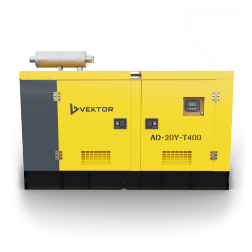 Дизельный генератор Vektor AD-20Y-T400 в шумозащитном кожухе-Tehinstrument