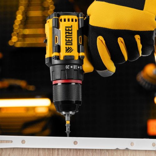 Бесщеточный аккумуляторный шуруповерт Denzel CDH-BL-20, Li-Ion, 20 В-Tehinstrument