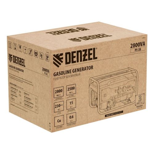 Генератор бензиновый Denzel PS 28-Tehinstrument