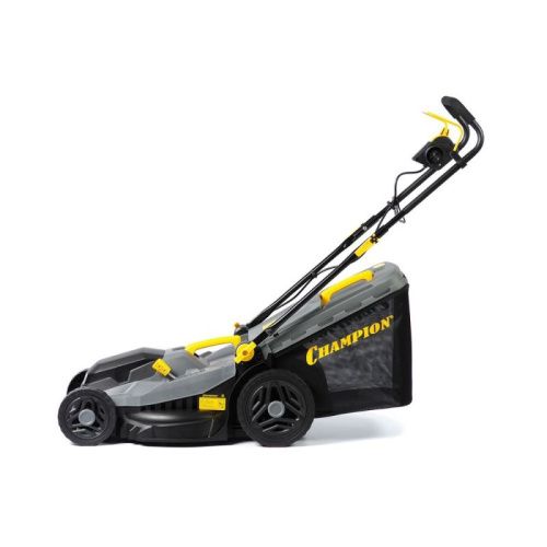 Газонокосилка эл. CHAMPION EM4318 (1,8 кВт пласт.+ткань травосб. 52л ширина 430мм 30-75мм, 12,9кг)-Tehinstrument