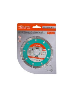 Алмазный диск, сухая резка, сегментный 115мм  Sturm-Tehinstrument