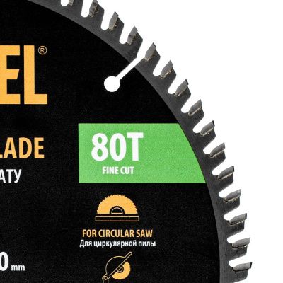 Пильный диск по ламинату ф250 х 30 мм, 80 зубьев Denzel-Tehinstrument