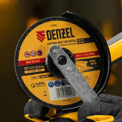 Круг отрезной по металлу, 125 х 2,5 х 22,2 мм, WA60TBF// Denzel-Tehinstrument