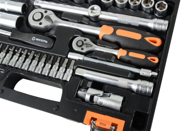 Набор инструментов АВТО, 1/2" , 1/4" , CrV, в кейсе 82 предм Вихрь-Tehinstrument