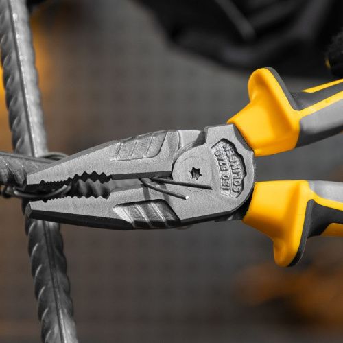 Плоскогубцы комбинированные 205 мм, трехкомпонентные рукоятки Denzel-Tehinstrument