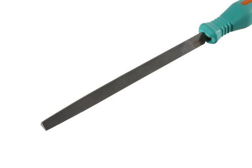 Напильник треxгранный 200 мм, двойная насечка, противоскользящая рукоятка  Sturm-Tehinstrument