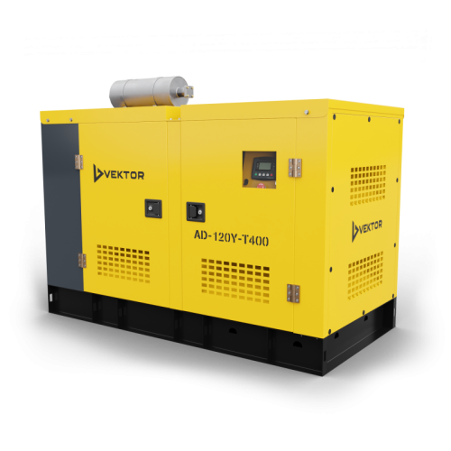 Дизельный генератор Vektor AD-120Y-T400 в шумозащитном кожухе с АВР-Tehinstrument