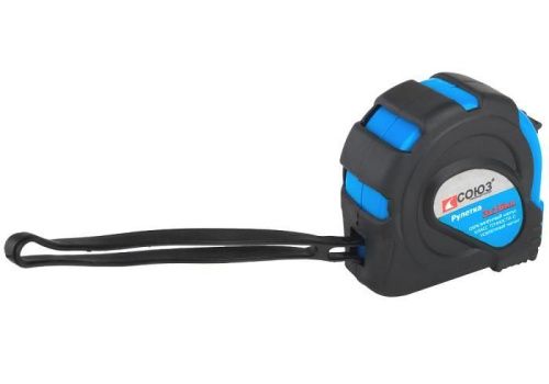 Рулетка 3x16мм, обрезиненная, магнит на зацепе, СОЮЗ-Tehinstrument