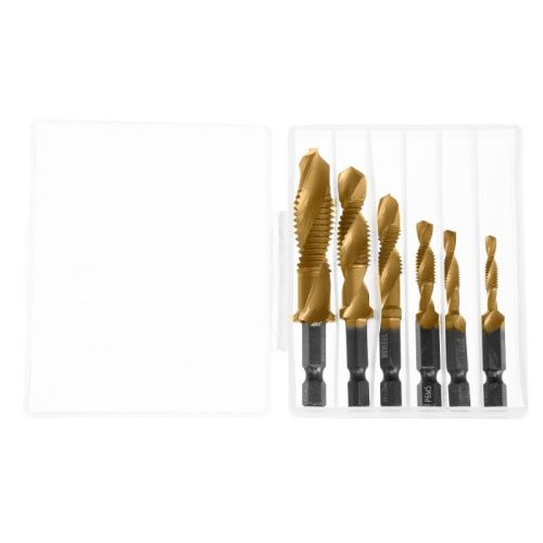 Набор сверл-метчиков, М4-М12, Р6М5 // Denzel-Tehinstrument