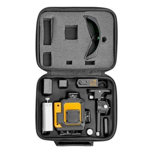 Лазерный уровень мультипризменный DLV-360-4C, 30 м, зеленый луч, Li-Ion 2,4 Aч, кейс// Denzel-Tehinstrument