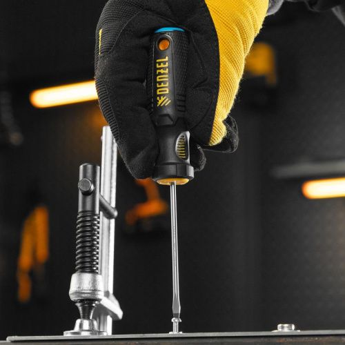 Отвертка, SL3х75 мм, S2, 3к рукоятка Denzel-Tehinstrument