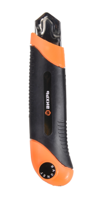 Нож с выдвижным лезвием 25 мм, двухкомпонентный корпус, винтовой фиксатор, Вихрь-Tehinstrument