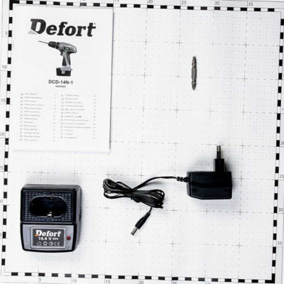 Аккумуляторный шуруповерт Defort DCD-14N-1 (дрель-шуруповерт Дефорт 14н), 98299885-Tehinstrument