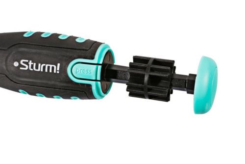 Отвертка реверсивная, автоматический битодержатель, 12 в 1 CrV  Sturm-Tehinstrument