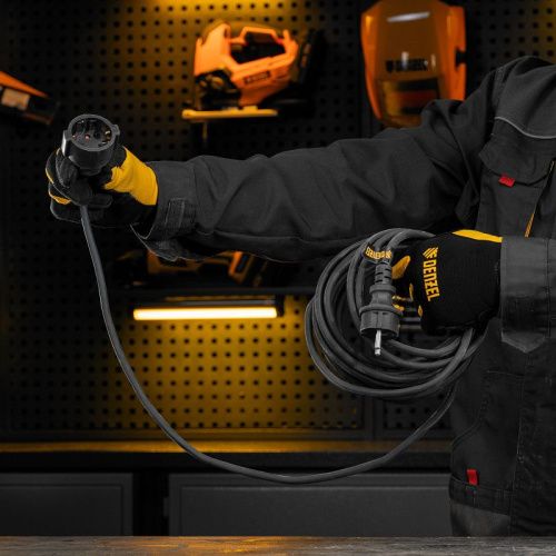 Удлинитель-шнур силовой Top Series, КГТТ, 10м, 1 розетка, 3 x 1,5 мм, 3 м Denzel-Tehinstrument