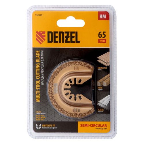 Насадка для МФИ режущая полукруг, HM, по плитке, 63 мм Denzel-Tehinstrument