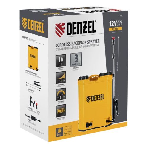 Опрыскиватель ранцевый аккумуляторный Denzel D-16LA-Tehinstrument