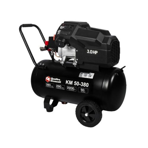 Компрессор поршневой масляный QUATTRO ELEMENTI KM 50-380-Tehinstrument