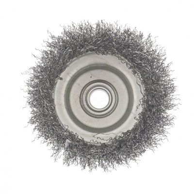 Щетка для УШМ, 100 мм, М14, "чашка", витая проволока Сибртех-Tehinstrument