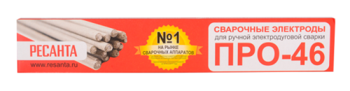 Сварочный электрод Ресанта ПРО-46, Ф2,5 Пачка 1кг-Tehinstrument