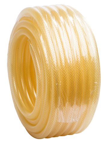 Шланг поливочный Силикон трёхслойный армированный 3/4 дюймов, 25м (прозрачный) Вихрь-Tehinstrument