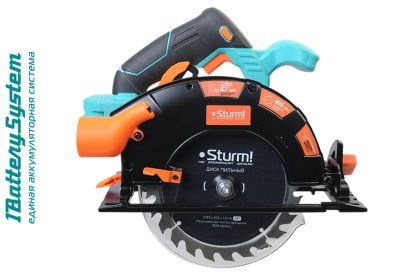Аккумуляторная циркулярная пила  Sturm CCS1867BL 1BatterySystem-Tehinstrument