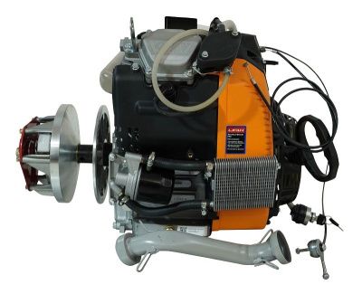 Двигатель Lifan LF2V80F-A (4500), вал ?25мм, катушка 20 Ампер датчик давл./м, м/радиатор, счетчик моточасов-Tehinstrument