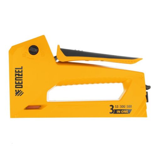 Степлер мебельный, алюминиевый корпус, тип 53, 6-14 мм, тип 300, 15 мм, тип 500, 15 мм Denzel-Tehinstrument