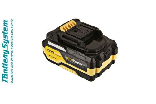 HBP2004 аккумулятор Hanskonner 18 В, 1BatterySystem, 4.0 Ач, USB-разъем-Tehinstrument
