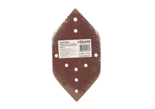 Шлифбумага, ромб, 108х208мм, Р40, 5 шт,  Sturm-Tehinstrument