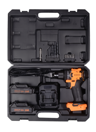 Дрель-шуруповерт Вихрь ДА-20Л-2К/БП (бесщеточный двигатель)-Tehinstrument