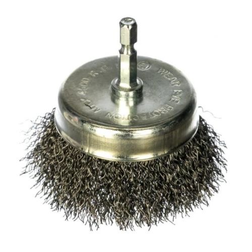 Щётка №085; 3207506120 d-75 для дрели чашеобразная,гофрирован.шестигран.-Tehinstrument