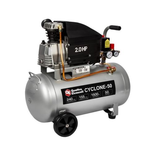 Компрессор поршневой масляный QUATTRO ELEMENTI CYCLONE-50-Tehinstrument
