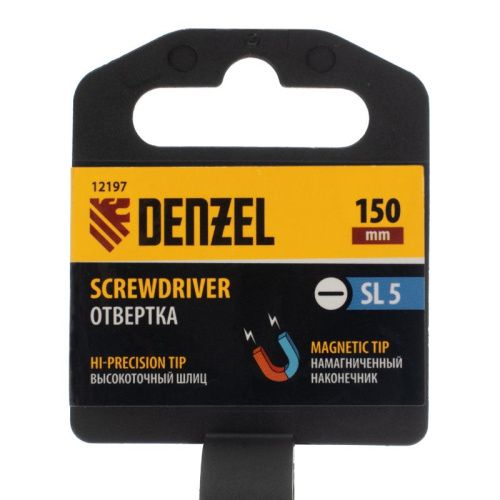 Отвертка Denzel SL5x150 мм-Tehinstrument