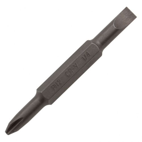 Отвертка комбинированная, SL3/16"-PH1, SL1/4"-PH2, 3-х компонентная рукоятка Denzel-Tehinstrument