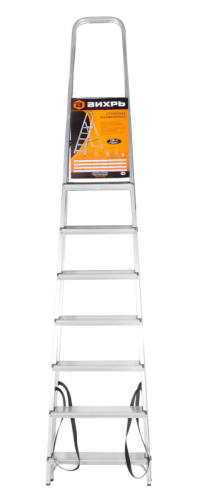 Стремянка алюминиевая ВИХРЬ СА 1х8-Tehinstrument