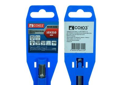 Бур SDS+ 10x210 мм с твердосплавной напайкой, СПИРАЛЬ S4 , Союз-Tehinstrument