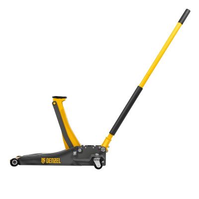 Домкрат гидравлический подкатной, 3 т, 75-500 мм, быстрый подъем, низкий подхват, проф. Denzel-Tehinstrument